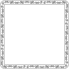 Square Elegant Frame Border 