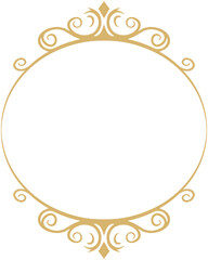 Circle Vintage Elegant Frame 

