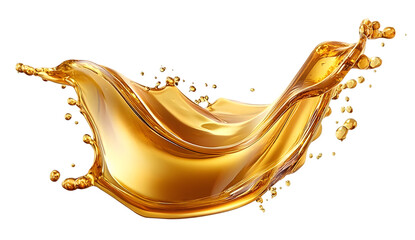 A dynamic splash of golden liquid, capturing the essence of freshness and energy. Perfect for beverage advertisements and promotional materials.