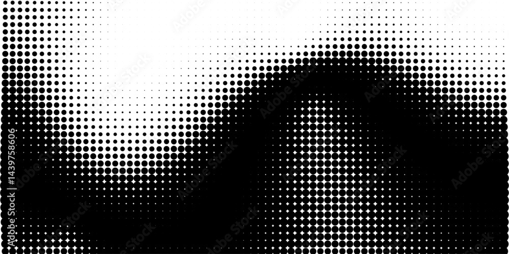 Leinwandbilder Abstract background with halftone noise. Vector stipple pointillism texture. Sand, grain gradient pattern on transparent background.