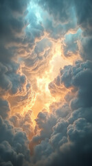 ominous grey over anxious yellow