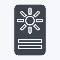 Icon Astrology Card. related to Astrology symbol. glyph style. design editable