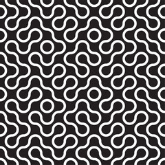 Metaballs seamless pattern for gift covers wrapping paper, fabric print-ready designs vector