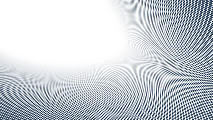 Dotted vector abstract background, light grey dots in perspective flow, dotty texture abstraction, big data technology image, cool backdrop.