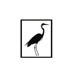 Heron Silhouette Art