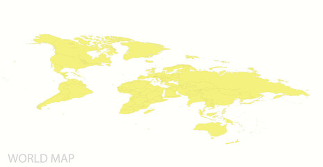 World map with country names