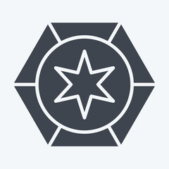 Icon Astrology. related to Astrology symbol. glyph style. design editable