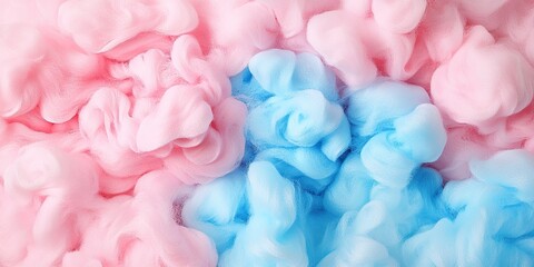 Fototapeta premium Abstract swirls of pastel pink and blue ink