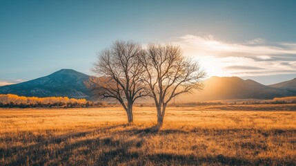 Golden Sunset Plains, Two Trees