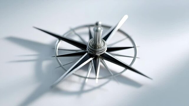 A close-up of a vintage compass, symbolizing exploration and adventure. Perfect for travel themes and journeys.