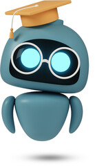 robot in graduation cap