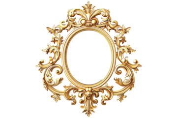 Reflective Elegance in Design Isolated On White Background