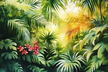 tropical flower background