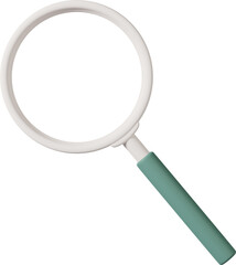 magnifying glass green