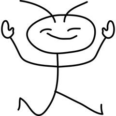 Hand Drawn Stickman