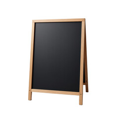 A simple wooden-framed blackboard with a clean and minimalist design.