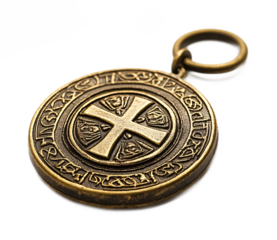 St. Benedict Medal for Blessings and Protection - Isolated on White Background