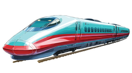 Fototapeta premium bullet train vector art