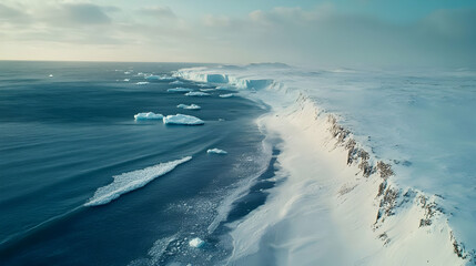 Majestic Arctic Coast: A Breathtaking Winter Landscape