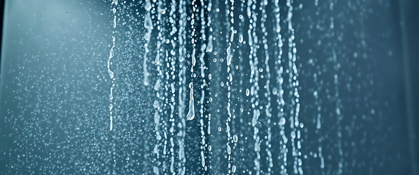 shower head with water running down it