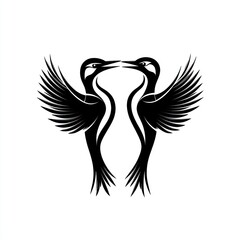 Fototapeta premium Two Birds in Flight