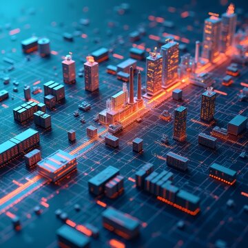 Supply Chain Vulnerabilities: &ldquo;An exploded-view infographic of a global supply chain line&mdash;from factory to storefront&mdash;fracturing at key nodes.