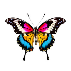 Colorful Butterfly with Open Wings with Transparent Background png.6