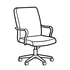 Fototapeta premium black office chair