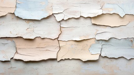 Obraz premium Weathered Texture: Peeling Paint on Wood Wall Backdrop peeling paint cracked weathered texture wood