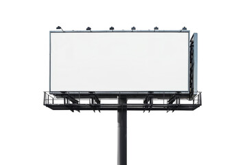 Obraz premium Real Image of Smart Billboards Isolated On White Background