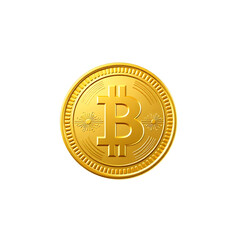Gold Bitcoin Coin Digital Currency Symbol