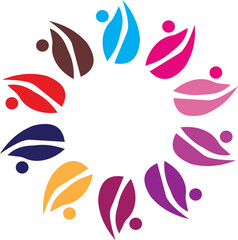 set of vector icons of flowers