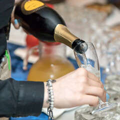 Aperitif in restaurant party