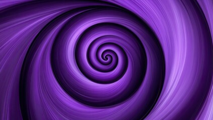 Hypnotic purple spiral abstract art