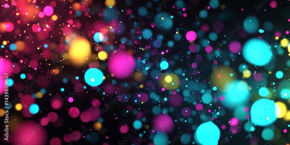 Poster abstract colorful bokeh background