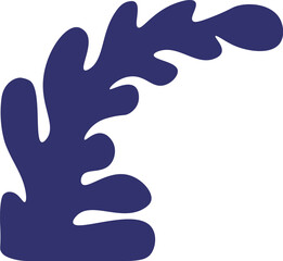 Abstract Organic Leaf Shape