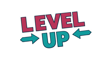 Isolated 'Level Up' Text