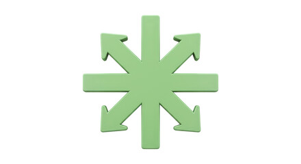 Obraz premium Isolated Arrows Pointing Outward