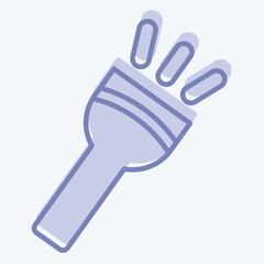 Obraz premium Icon Flasglight. related to Light symbol. two tone style. design editable