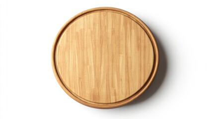 Round wooden cutting board