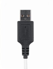 Universal USB Cable for Device Charging on Isolated White Background
