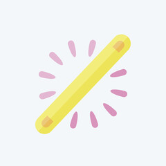 Icon Neon. related to Light symbol. flat style. design editable