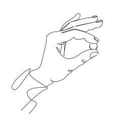 One continuous single drawing line art flat doodle medicine, pill, holding, hand, vitamin, drug, painkiller. Isolated image hand draw contour on a white background, hand drawn, not AI