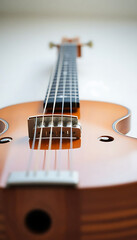 Fototapeta premium close up of a ukulele on a white background
