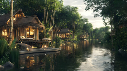 Luxury Overwater Bungalows in Tropical Paradise: A Relaxing Getaway