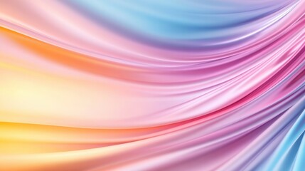 Fototapeta premium A beautiful transition of soft colored waves from light to dark shades, symbolizing change and progression while maintaining a soothing aesthetic.