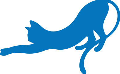 Obraz premium vector image of a blue cat