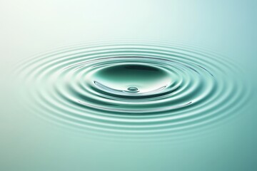 Intricate water ripples spreading outward from a central drop.
