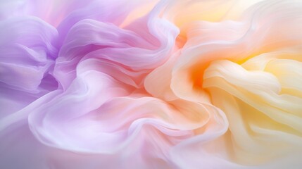 Obraz premium Soft Flowing Abstract Fabric in Pastel Colors for Creative Design