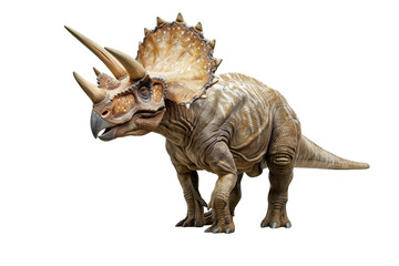 Fototapeta premium The Mighty Triceratops: Prehistoric Icon Isolated On White Background